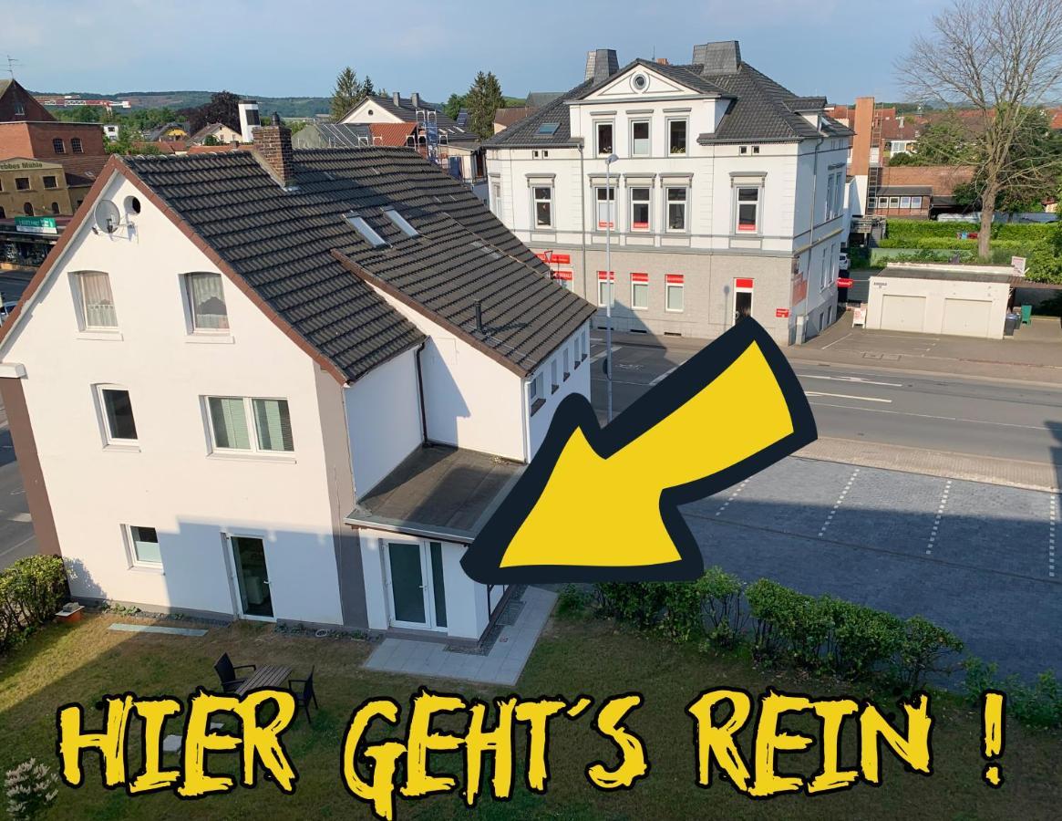 W1 - Kontaktloser 24H Check In, W-Lan, Netflix, Parkplatz, Kueche, Boxspring-Bett Bueckeburg Luaran gambar