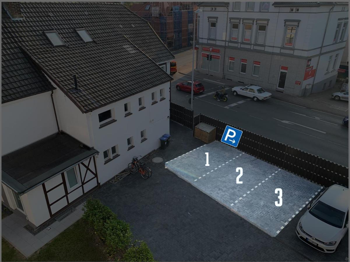 W1 - Kontaktloser 24H Check In, W-Lan, Netflix, Parkplatz, Kueche, Boxspring-Bett Bueckeburg Luaran gambar
